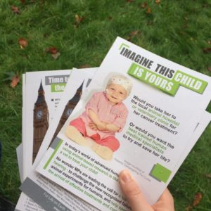 Photo of front page of leaflet from the day of the march, 10th Sept